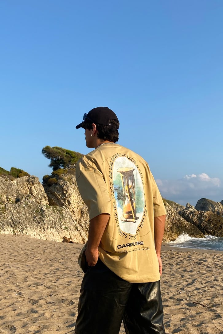 Dark Future Sırt Baskılı Oversite Tshirt