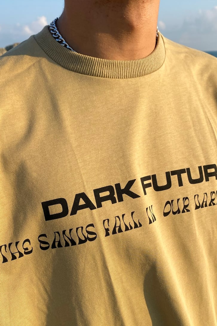 Dark Future Sırt Baskılı Oversite Tshirt