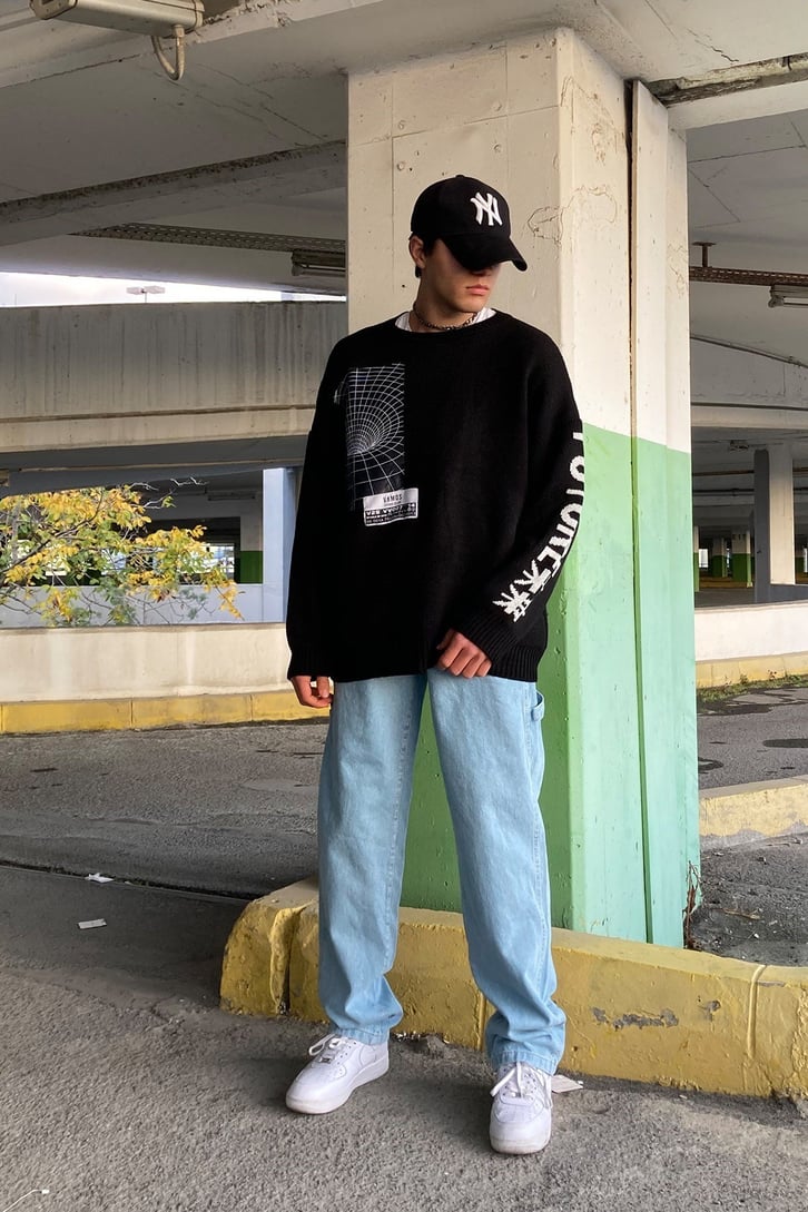Dark Hole Premium Oversize Sweather