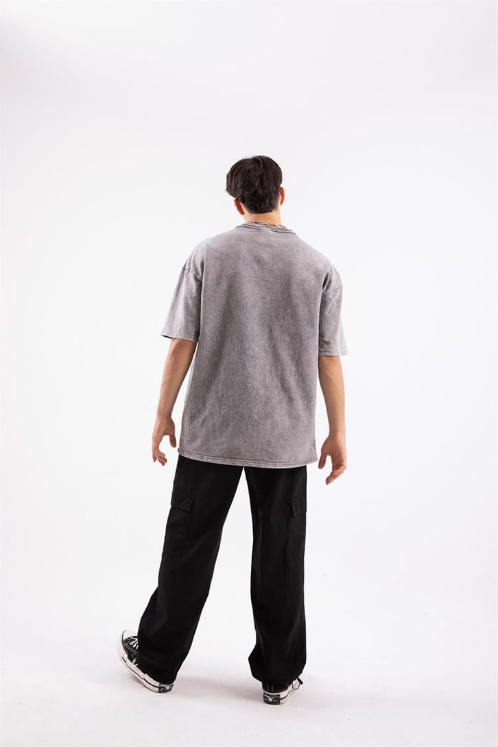 Dark Jungle Acid Wash Oversize Tshirt