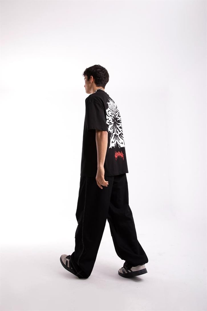 Dark Phobia Sırt Baskılı Oversize Tshirt