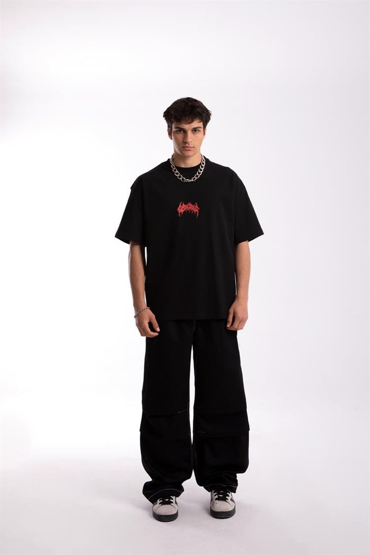 Dark Phobia Sırt Baskılı Oversize Tshirt