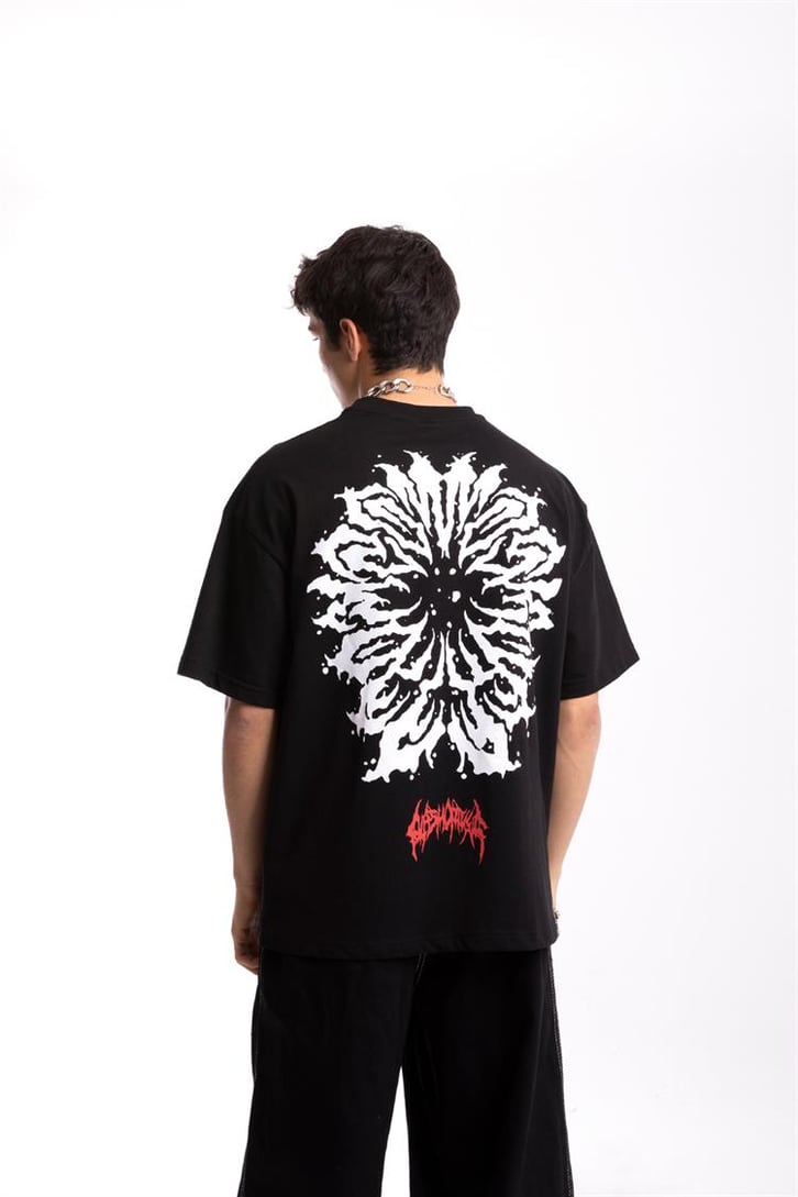 Dark Phobia Sırt Baskılı Oversize Tshirt