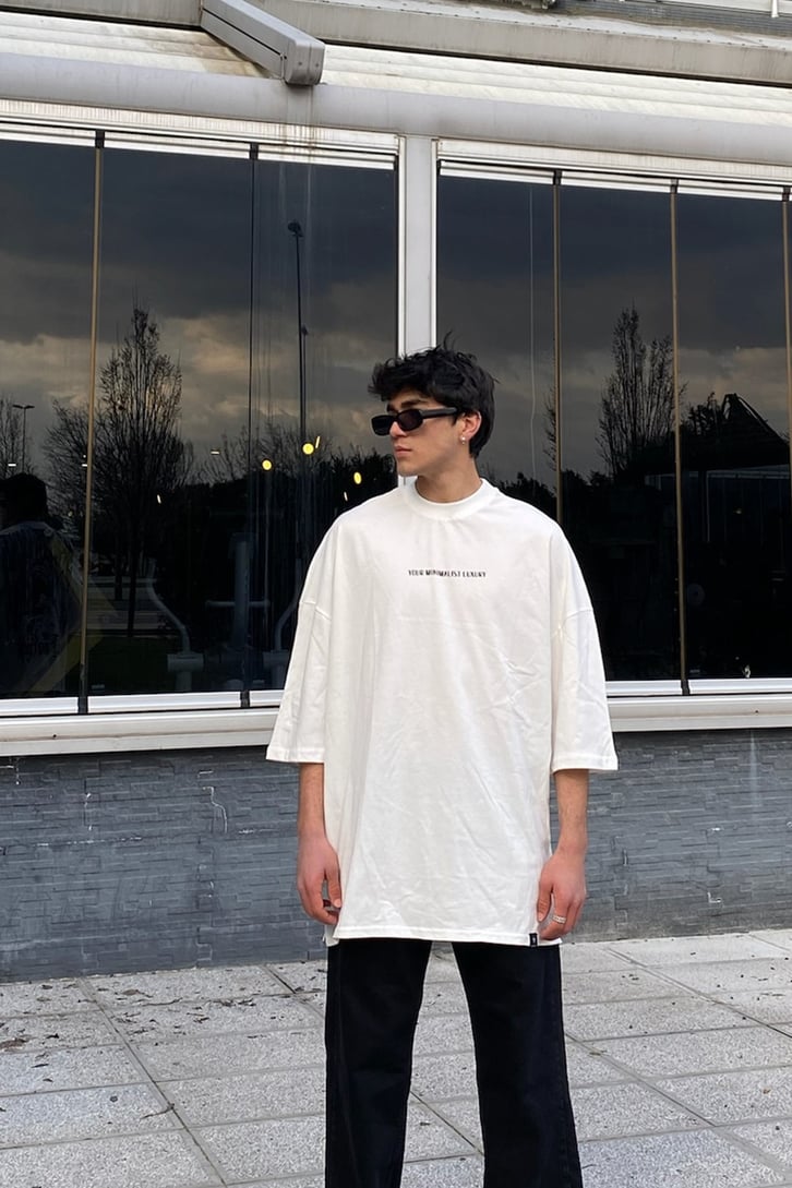 Darkness Church Oversize Beyaz Tshirt