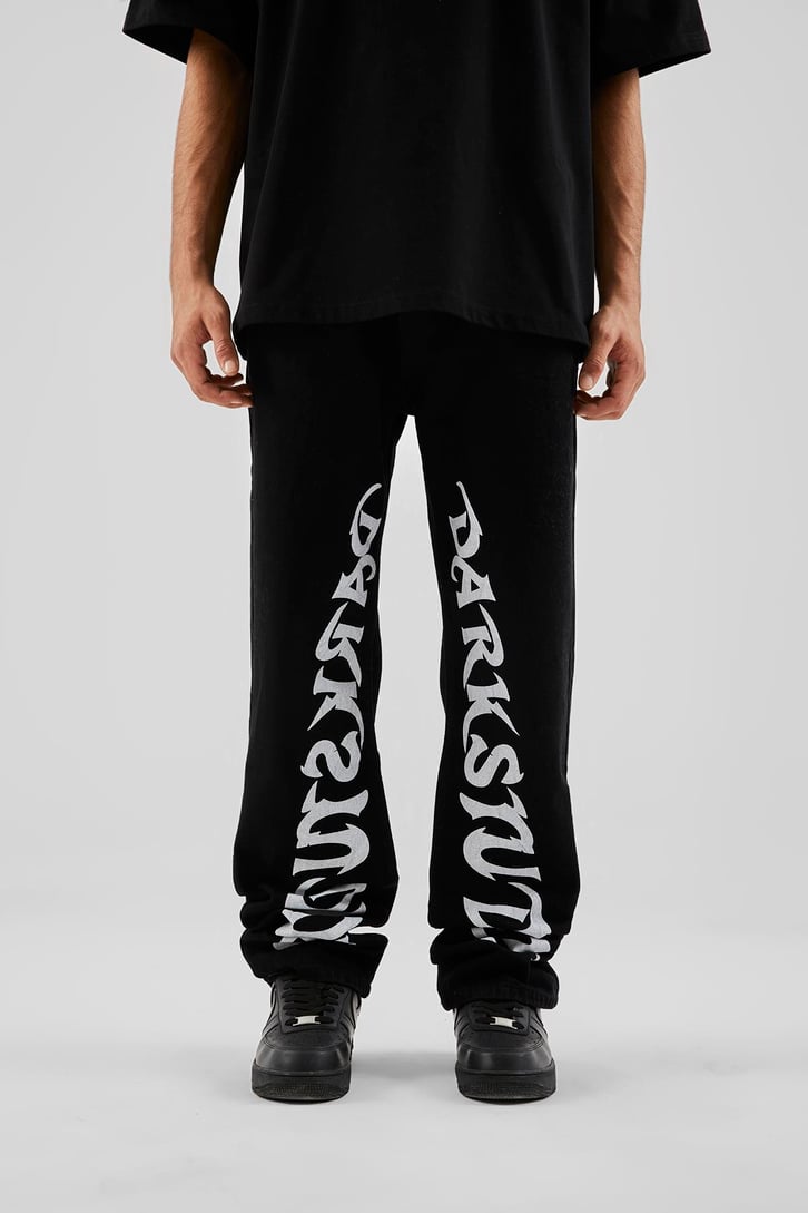 Darkstudios Baskılı Siyah Baggy