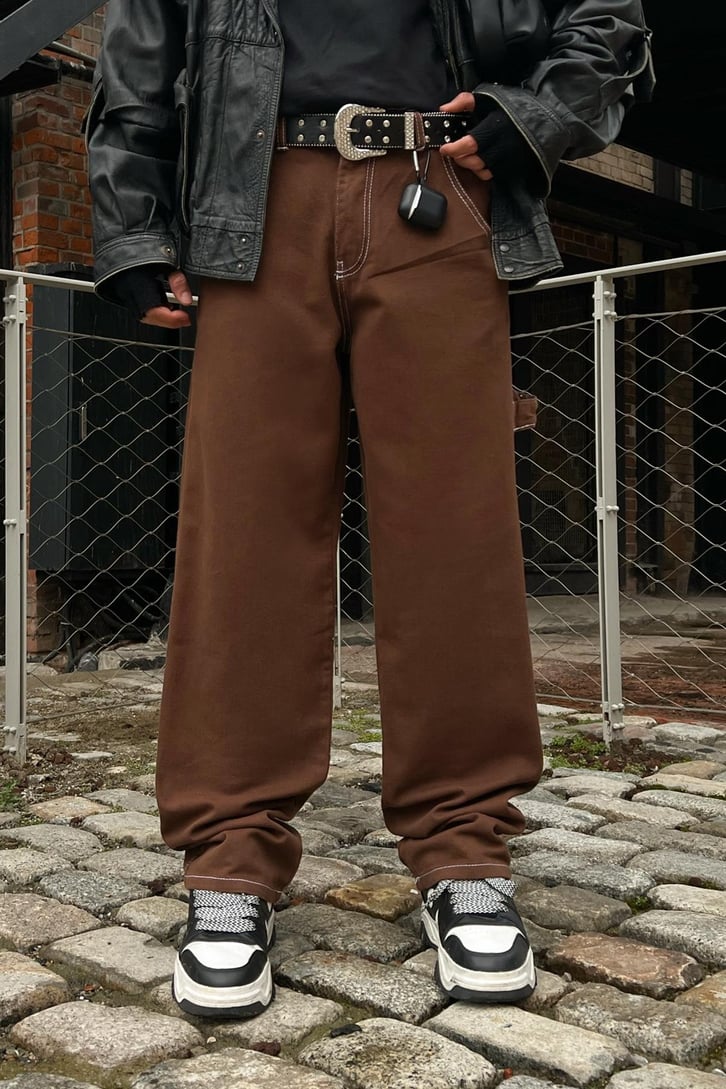 Darkstyle Baskılı Baggy Jean