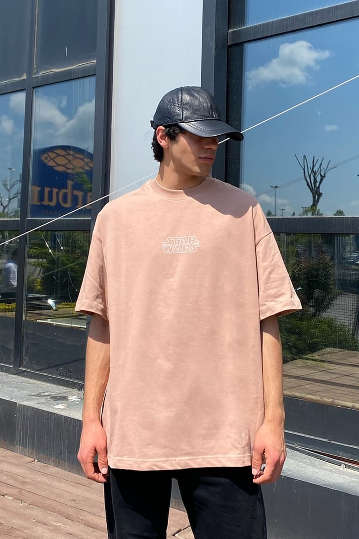 Darth Vader Baskılı Oversize Tshirt