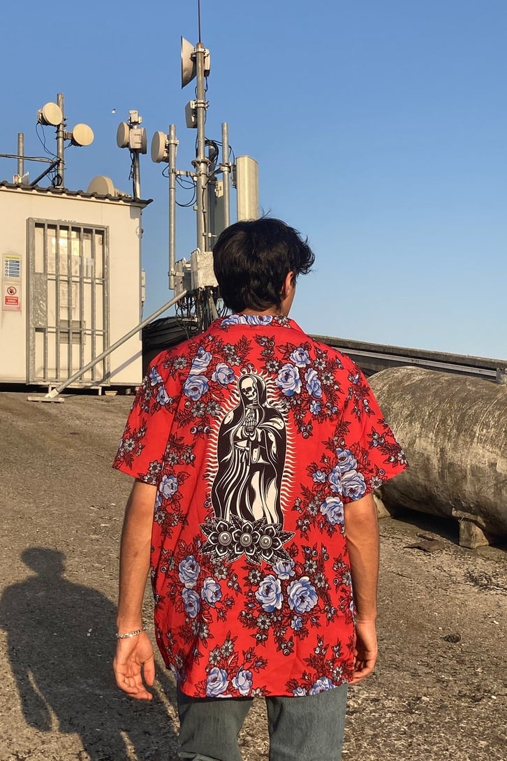 Dead in Flower Field Regular Fit Premium Gömlek