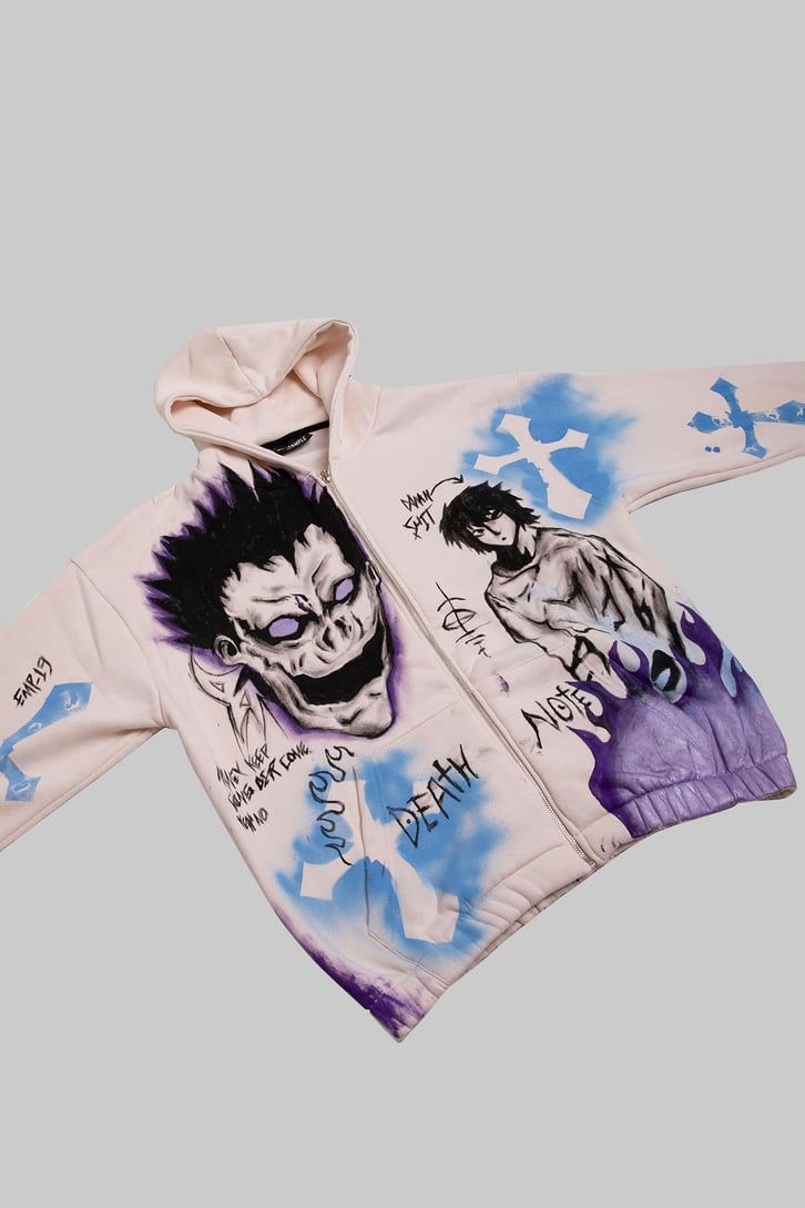Death Note Custom Zip Hoodie