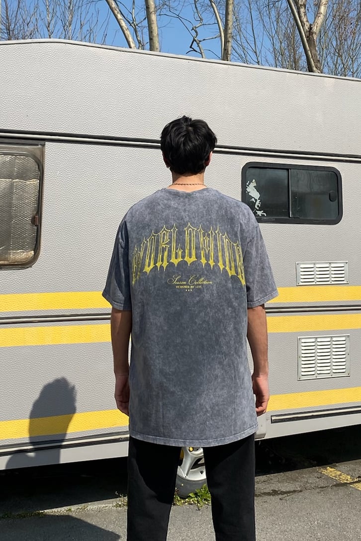 Demon Snake Oversize Washed Tshirt