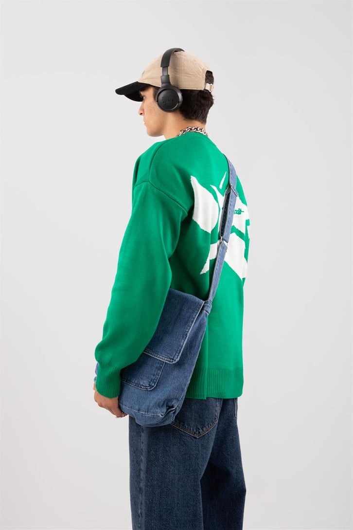 Denim Kot Mavisi Messenger Bag