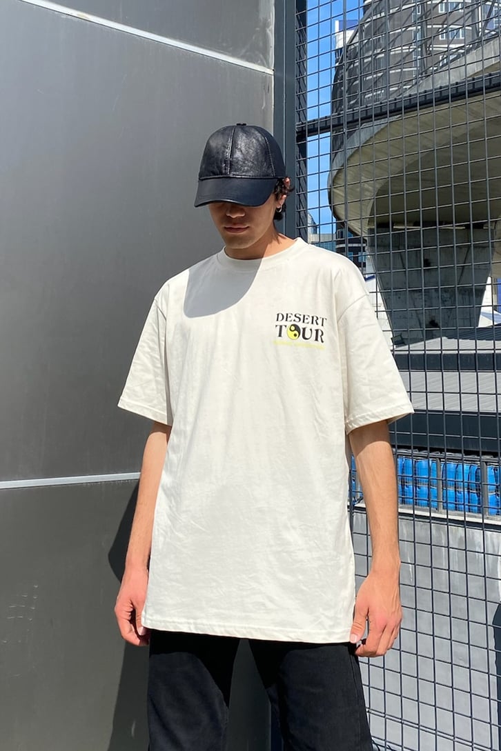 Desert Tour Baskılı Oversize Tshirt