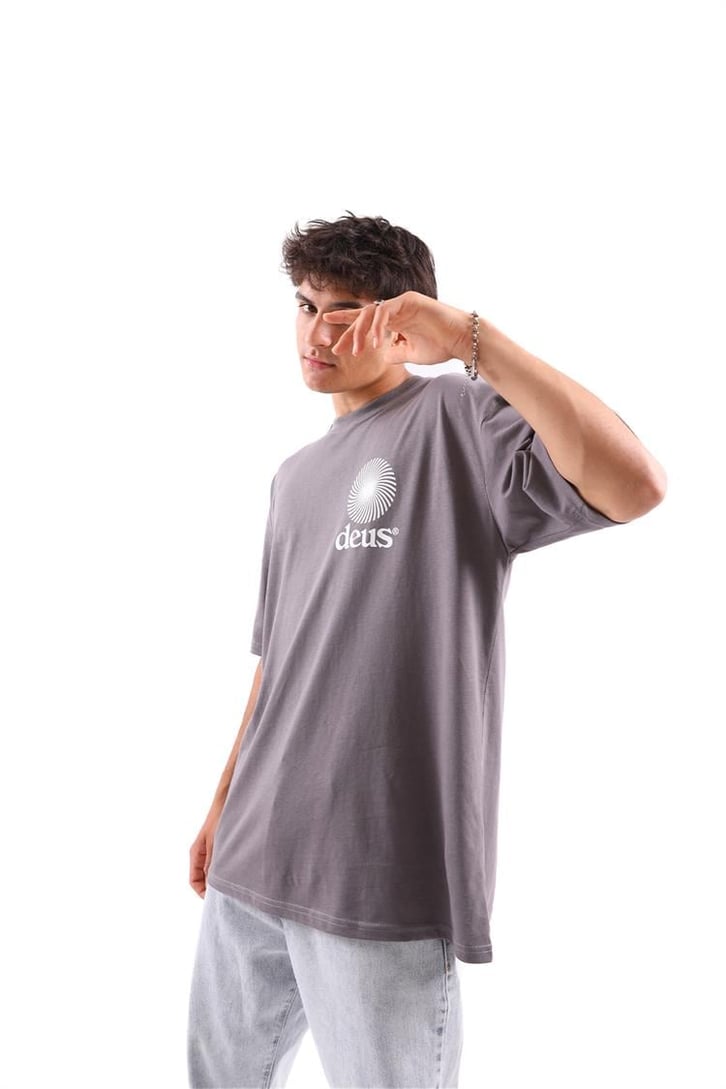 Deus Baskılı Oversize Tshirt