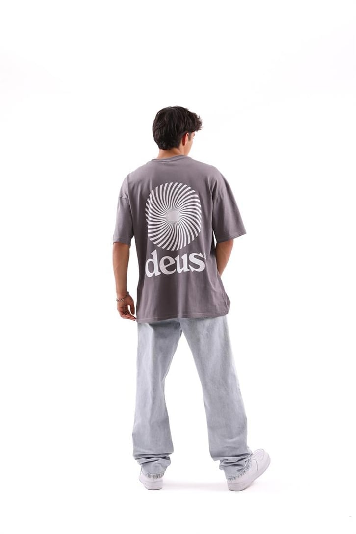 Deus Baskılı Oversize Tshirt