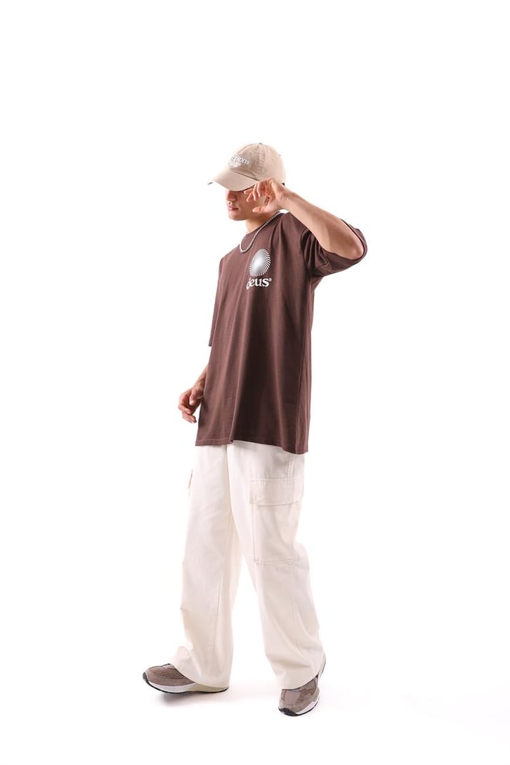 Deus Baskılı Oversize Tshirt