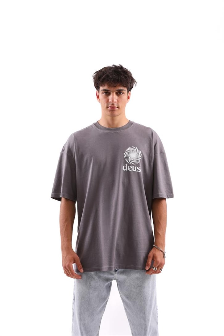 Deus Baskılı Oversize Tshirt