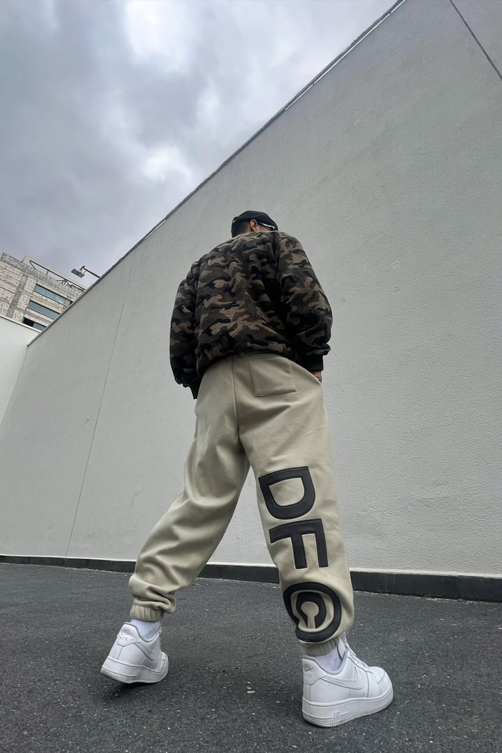DF Collection Bej Polar Eşofman Altı