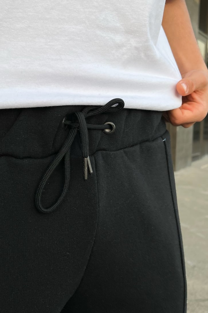DFND Cep Detay Siyah Jogger Fit Eşofman Altı