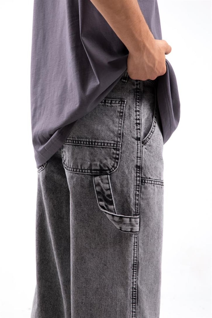 Dikiş Detay Baggy Jean