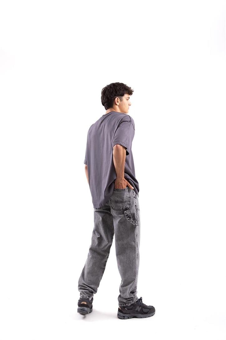Dikiş Detay Baggy Jean