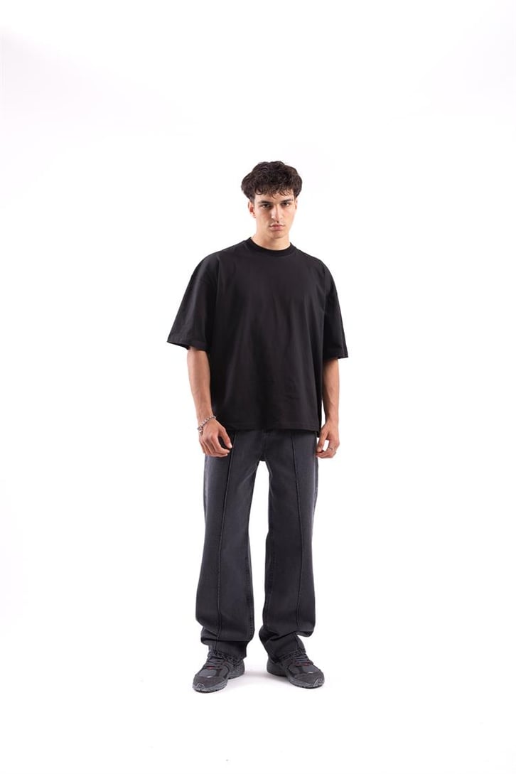 Dikiş Detay Baggy Pantolon