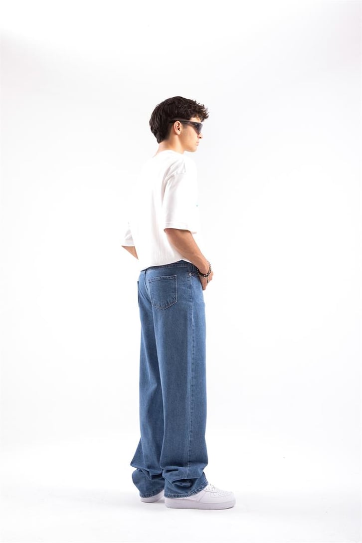 Dikiş Detay Baggy Pantolon