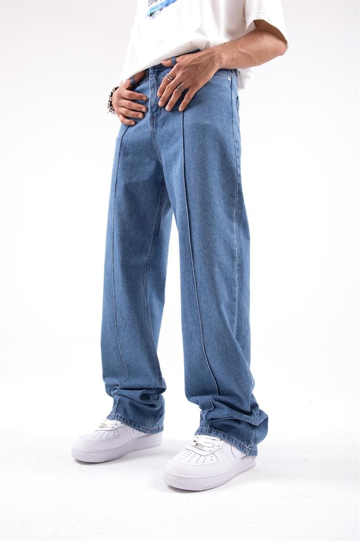 Dikiş Detay Baggy Pantolon