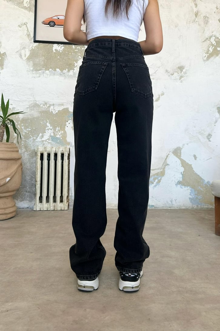Dikiş Detaylı Baggy Jean
