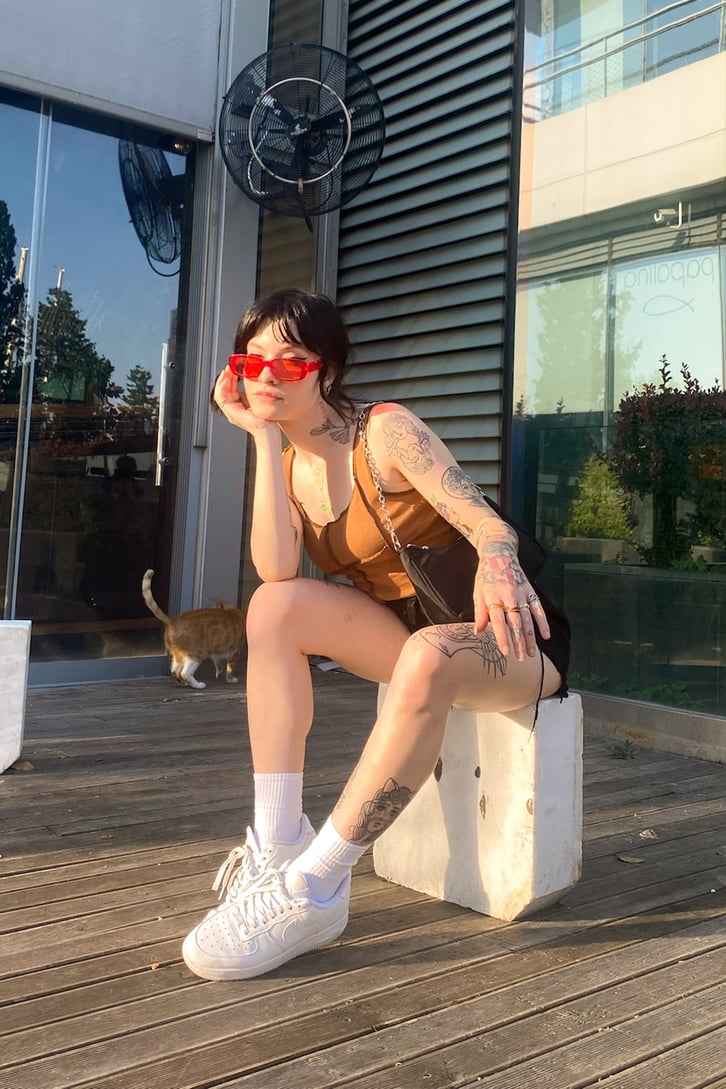 Dikiş Detaylı Crop