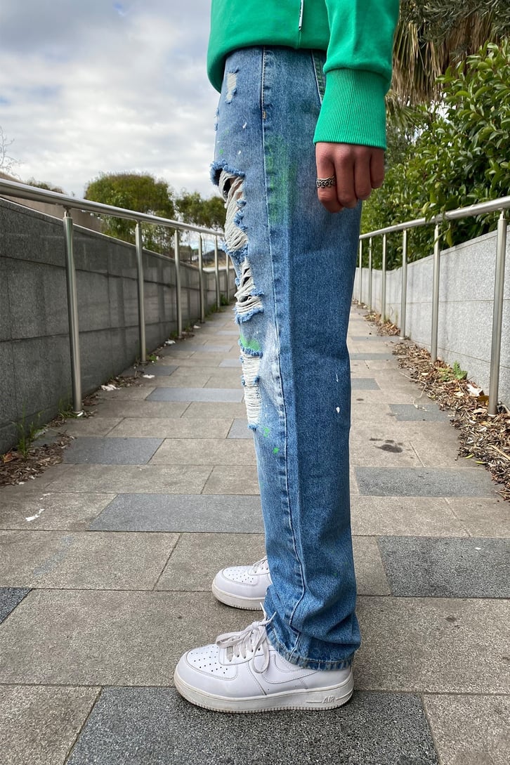 Disteressed Losse Fit Jean
