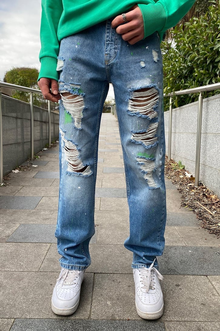 Disteressed Losse Fit Jean