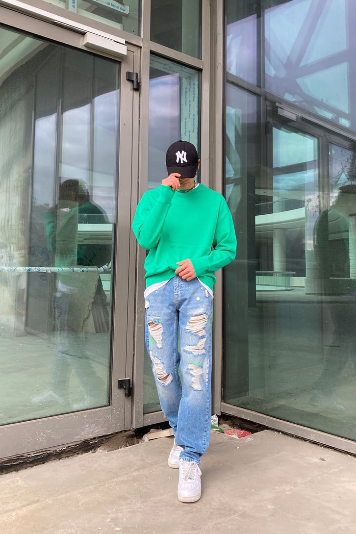 Disteressed Losse Fit Jean
