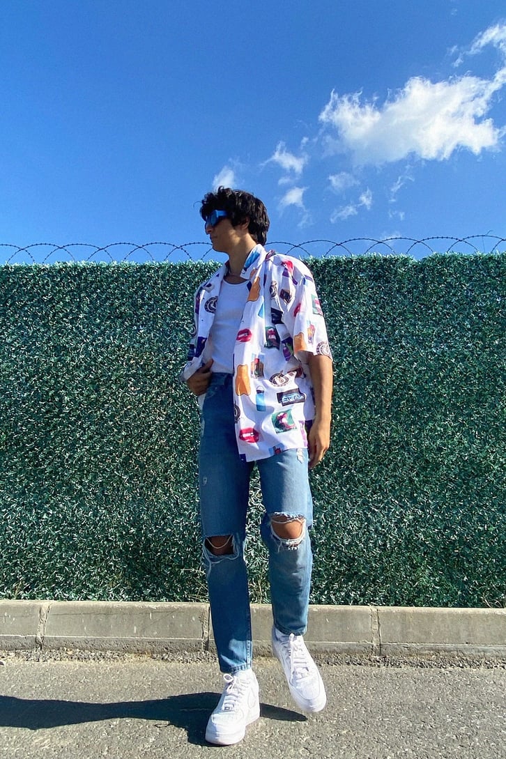 Disteressed Mavi Mom Fit Jean
