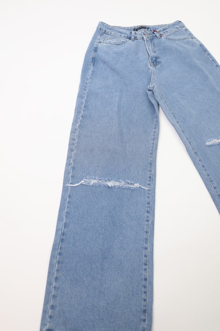 Distressed Mavi Baggy Jean