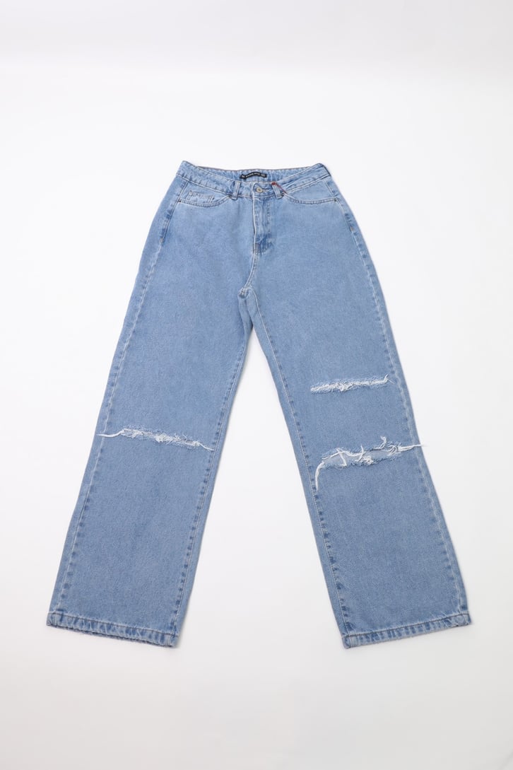 Distressed Mavi Baggy Jean