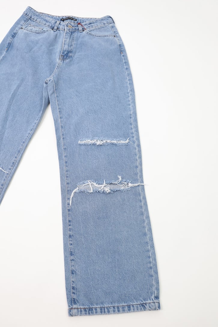 Distressed Mavi Baggy Jean