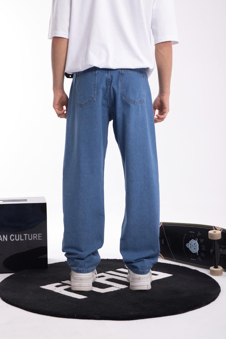Distressed Mavi Baggy Jean
