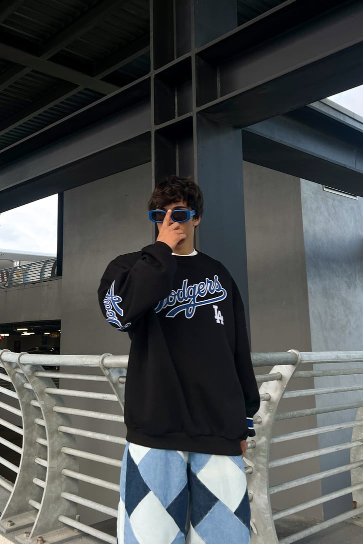 Dodgers Baskılı Oversize Sweatshirt