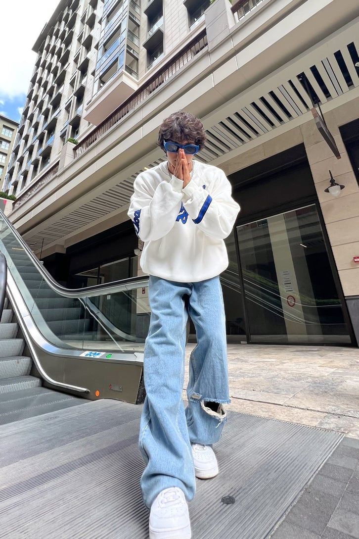 Dodgers Baskılı Oversize Sweatshirt