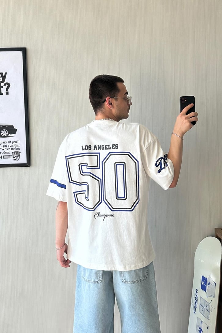 Dodgers Baskılı Oversize Tişört