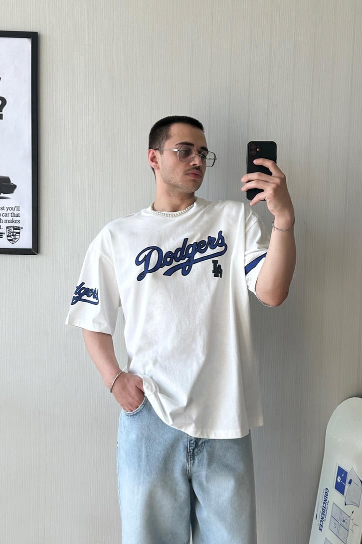 Dodgers Baskılı Oversize Tişört