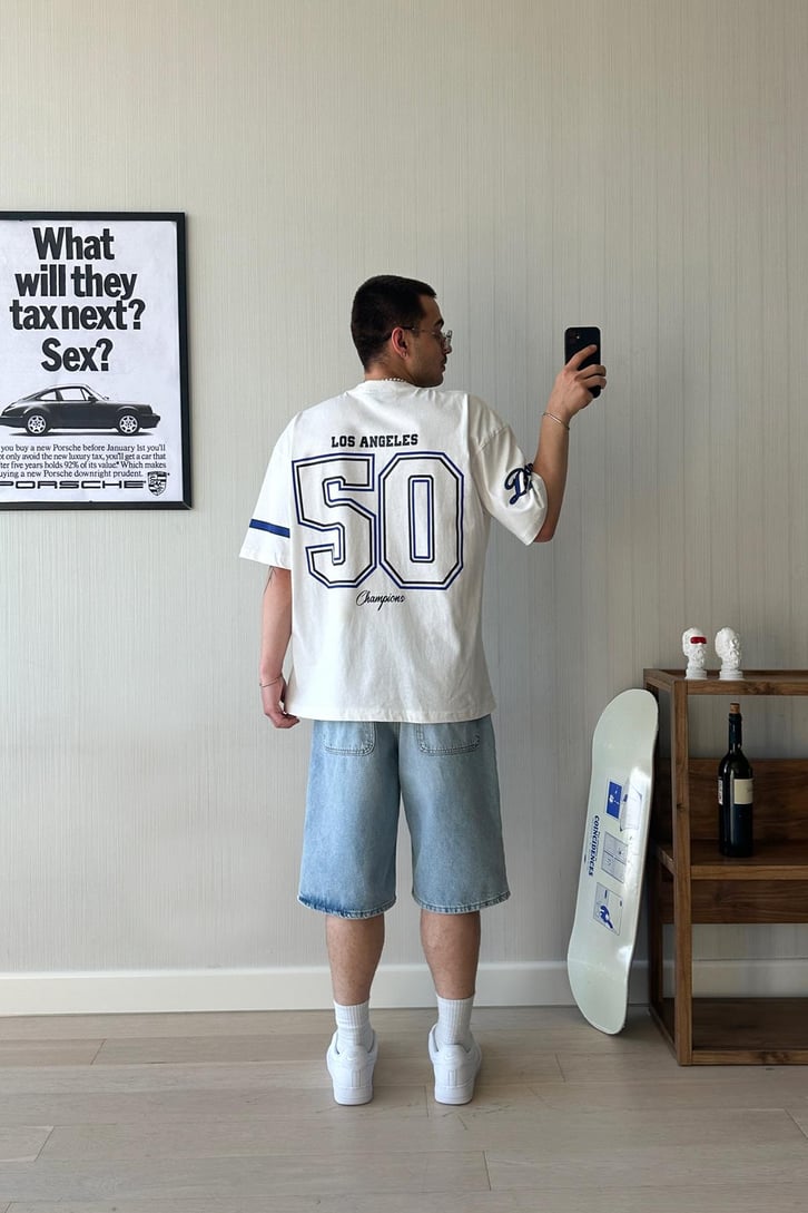 Dodgers Baskılı Oversize Tişört