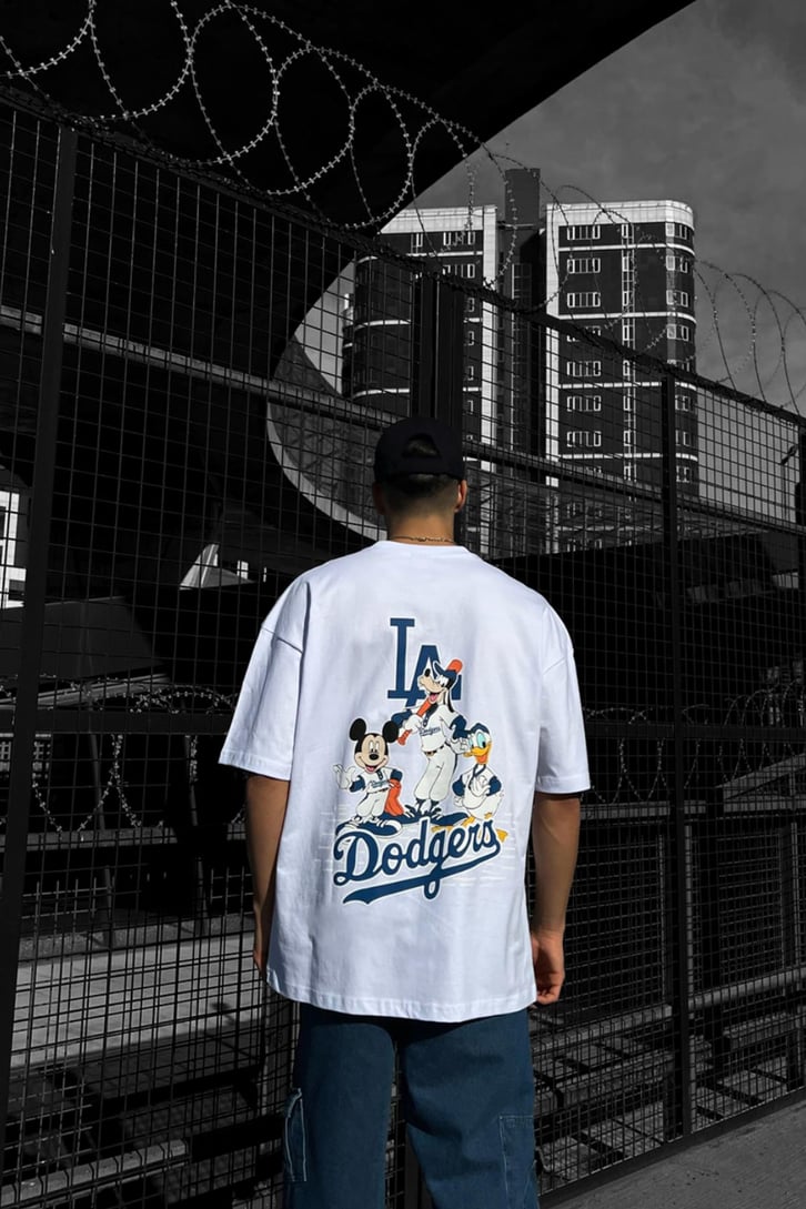 Dodgers Sırt Baskılı Oversize Tshirt