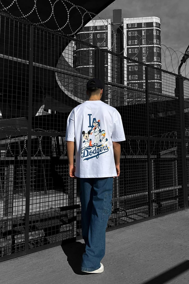 Dodgers Sırt Baskılı Oversize Tshirt