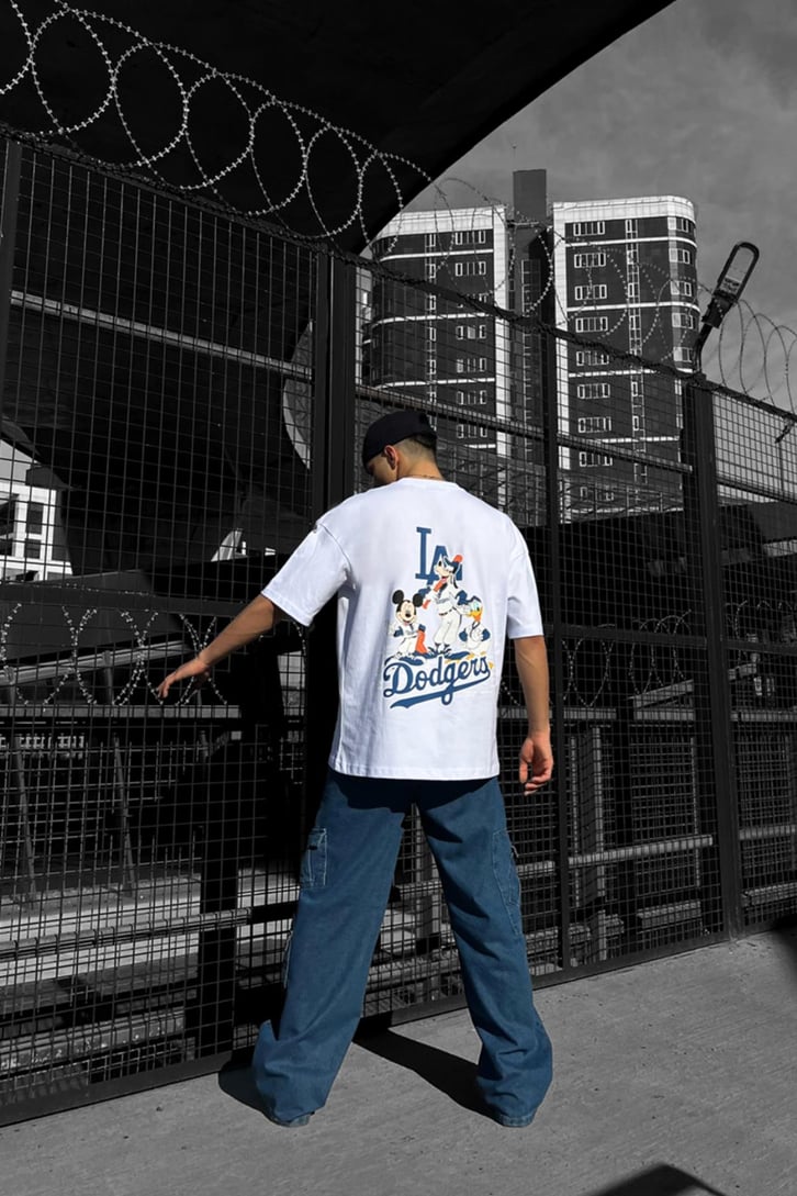 Dodgers Sırt Baskılı Oversize Tshirt