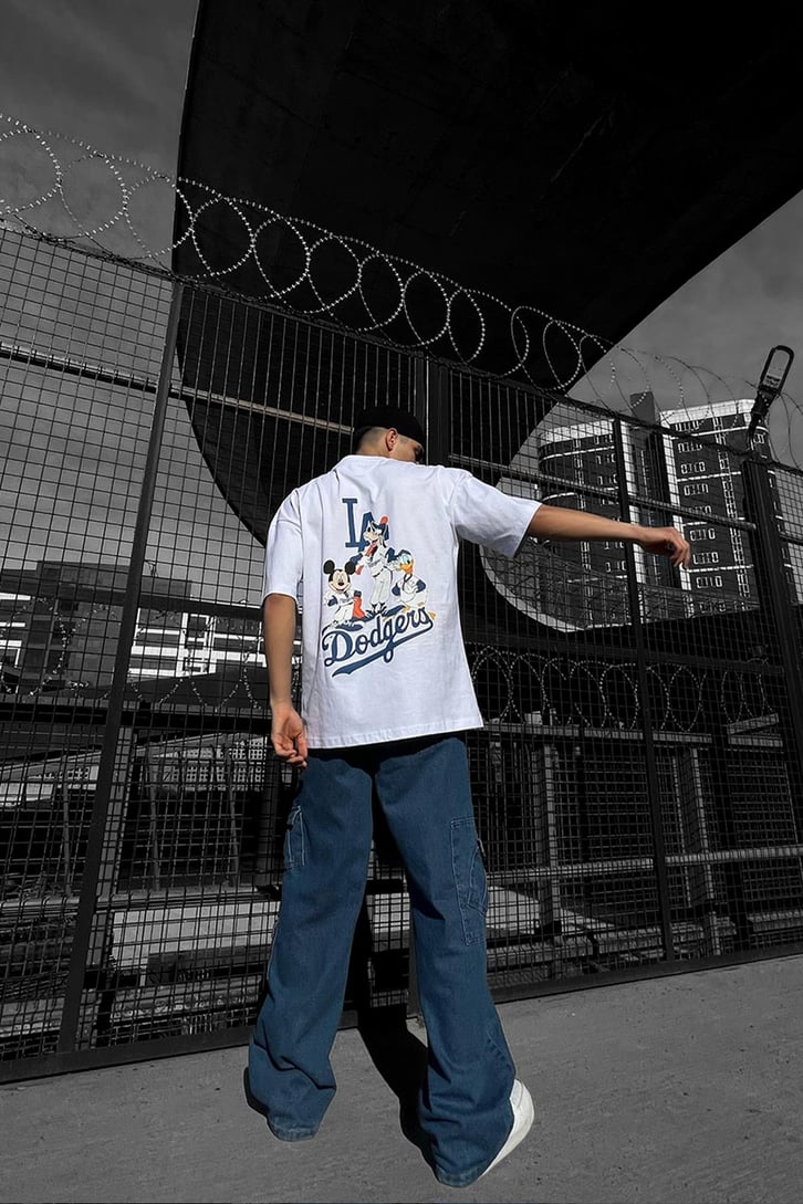 Dodgers Sırt Baskılı Oversize Tshirt