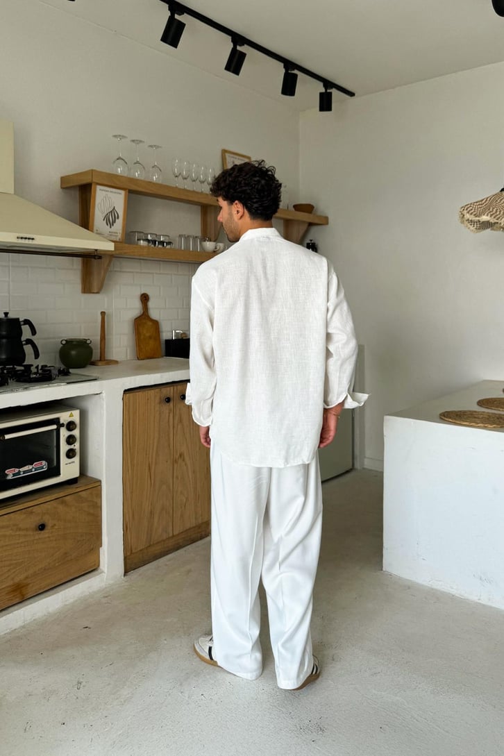 Dokumalı Oversize Gömlek
