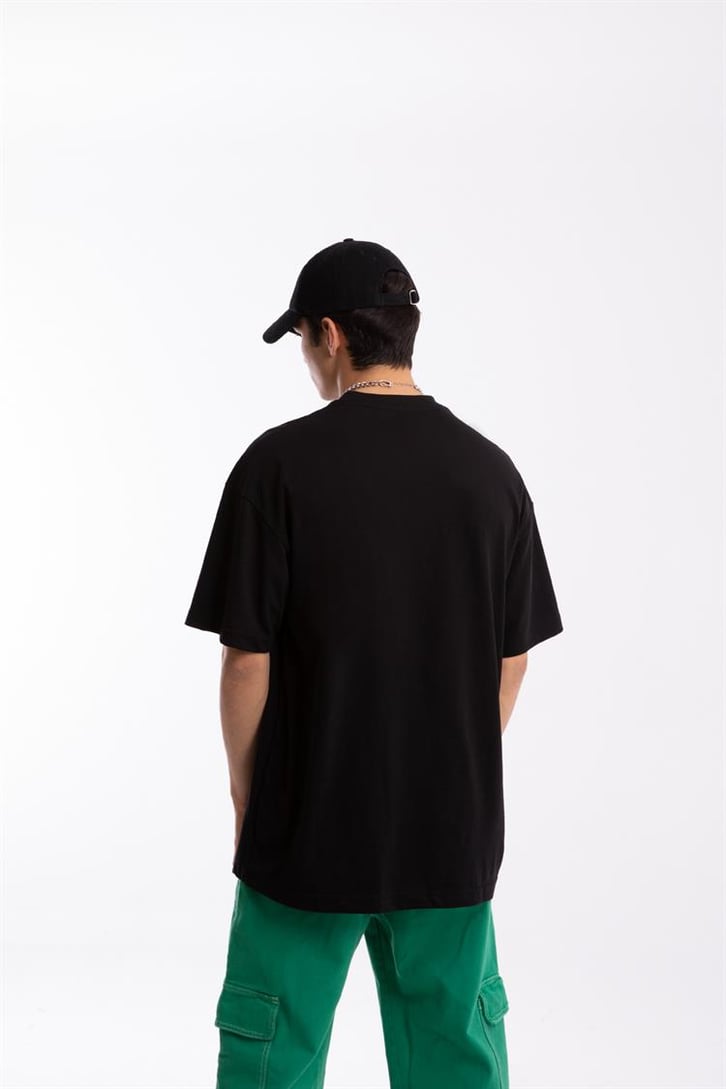 Dollars Nakışlı Oversize Tişört
