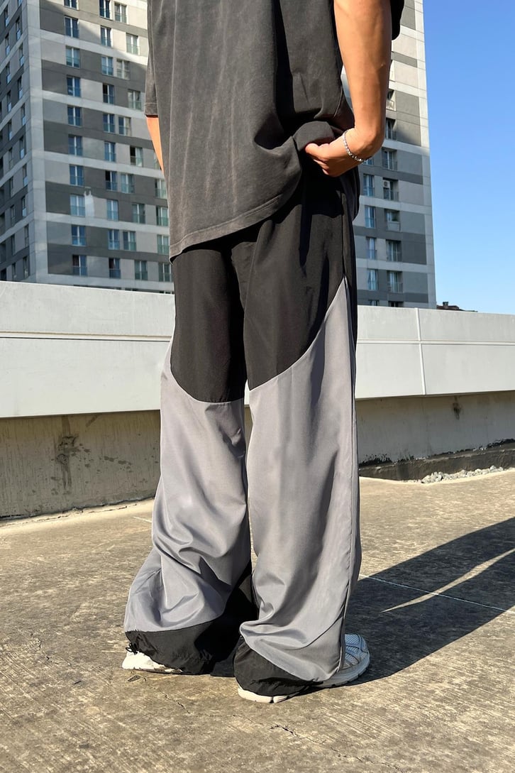 Double Color Paraşüt Pantolon