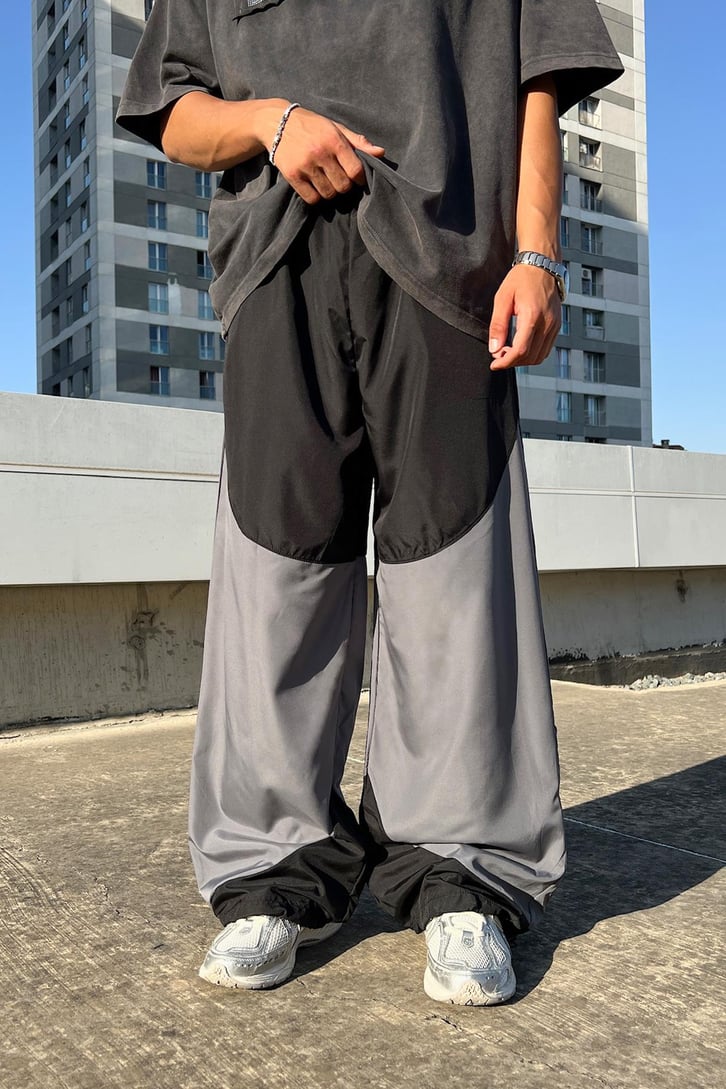 Double Color Paraşüt Pantolon